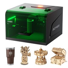 7W Mini Laser Engraver, ACMER K1 Geschlossener Lasergravierer für Holz Leder DIY