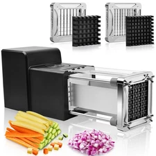 Electric French Fry Cutter, Sopito Stainless Steel Potato Cutter with 1/2-Inc...