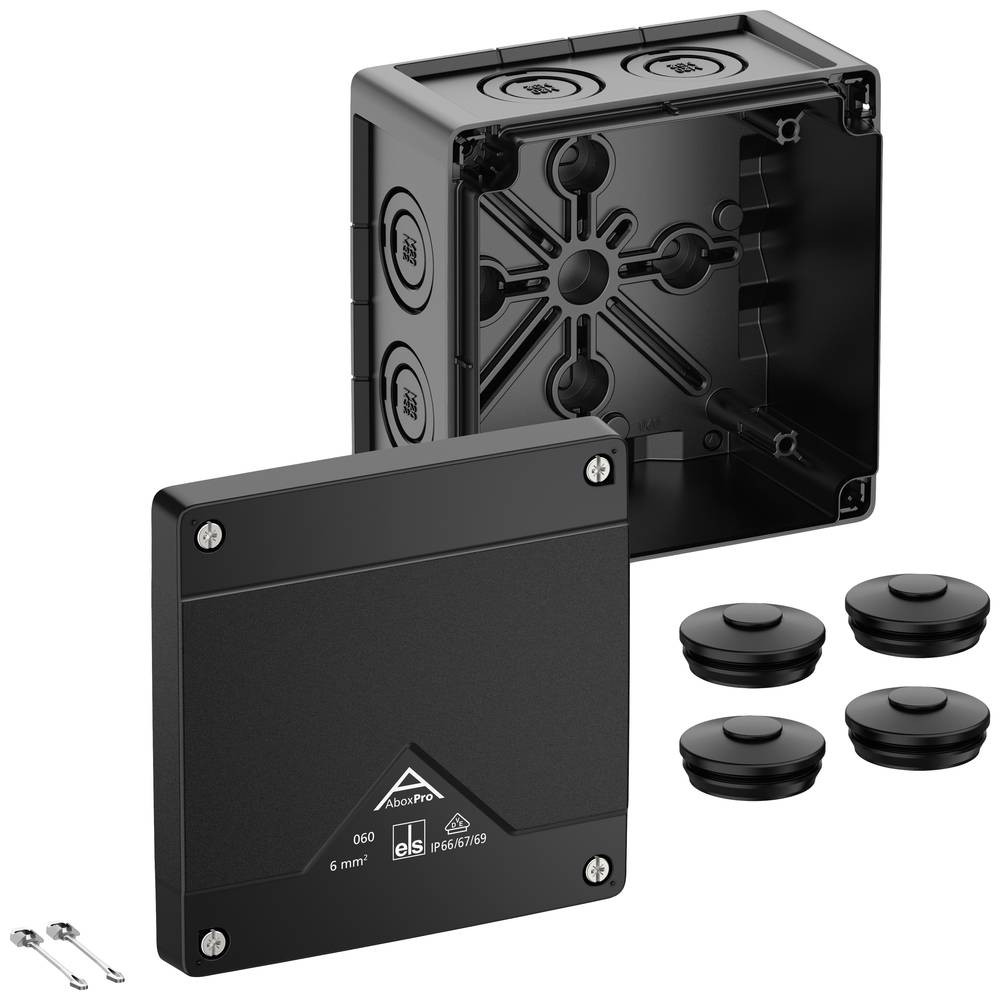 Boîte de dérivation étanche Spelsberg 40600001 noir 127x127x75 mm IP66