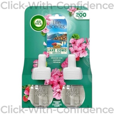 1 x Air Wick Doppelpacks elektrische Steckminen, Comer See Träume 2 Minen