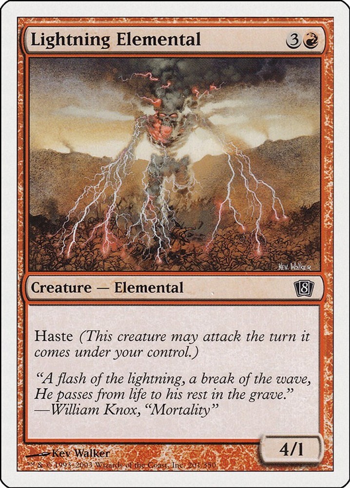 MP - Lightning Elemental 8ED - 201 8th Edition