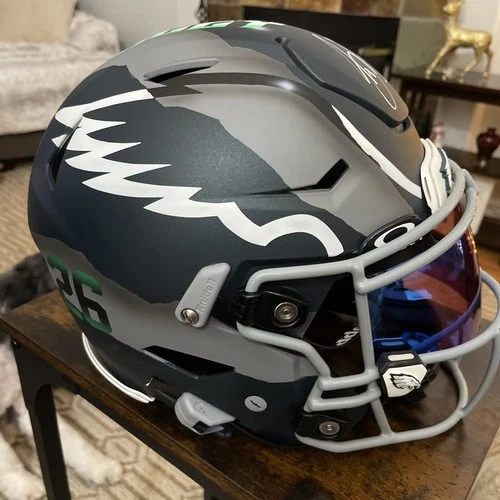SAQUON BARKLEY SIGNED PHILADELPHIA EAGLES SPEEDFLEX Custom Paint!