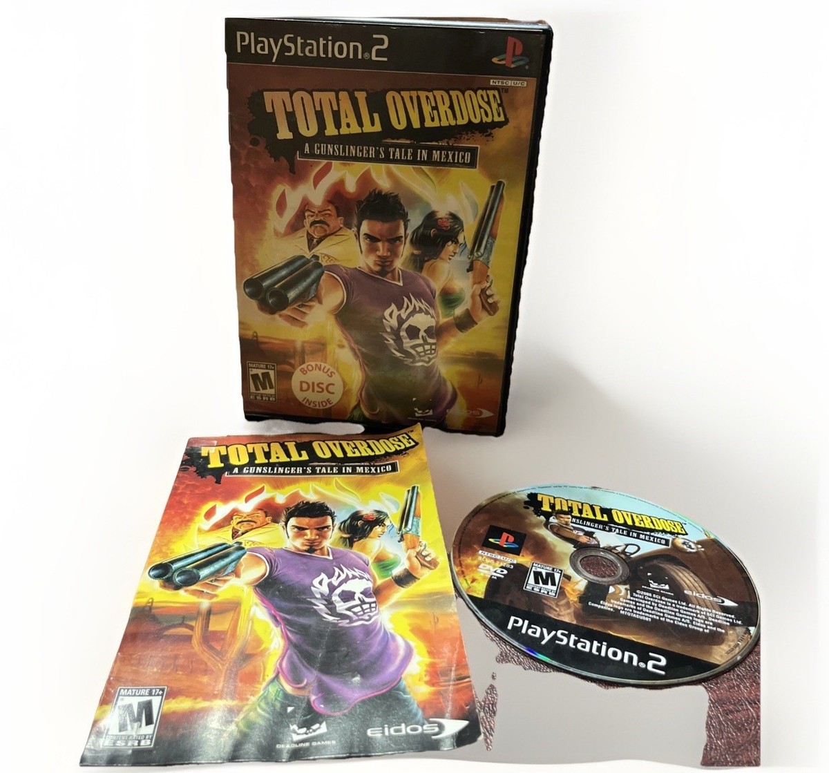 Total Overdose A Gunslinger's Tale In Mexico – PS2, Complet (CIB), Boîtier Et Notice