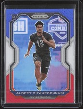 Albert Okwuegbunam #316 Prizm Red White and Blue Rookie RC 2020 Panini Prizm