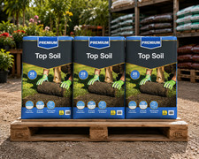 75L Multi Purpose Top Soil 3x25L – Lawn Turf Grass Seed Beds Borders Garden