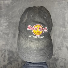 Vintage Hard Rock Cafe Cap Snapback Black Myrtle Beach
