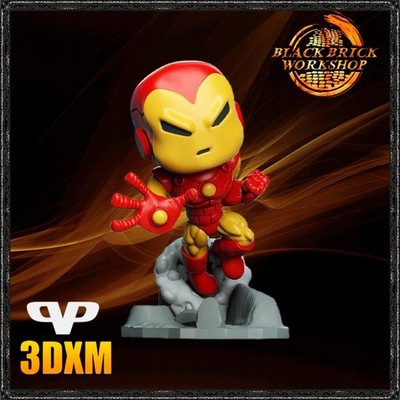 Iron-Man 3D Print Figurine UNPAINTED from 3DXM Chibi /chi bi/SD Style