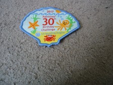 BRAND NEW GIRLGUIDING ANGLIA RAINBOWS 30TH BIRTHDAY CHALLENGE BADGE 2017