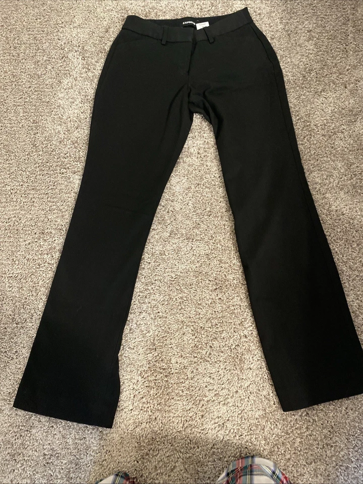 Calça social preta expressa a granel 7 pares tamanho 0S curta feminina negócios trabalho casual - Imagem 4 de 4