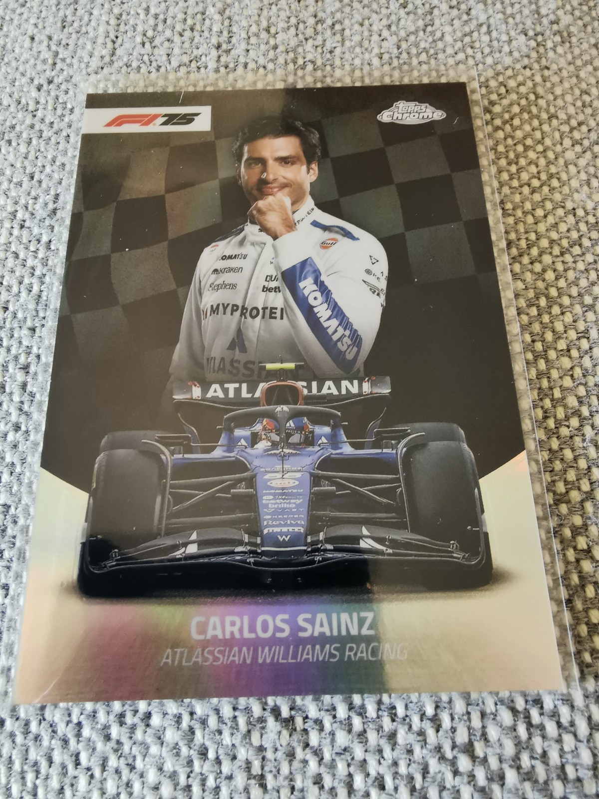 2025 Topps Chrome F1 Carlos Sainz The Grid #TG-9