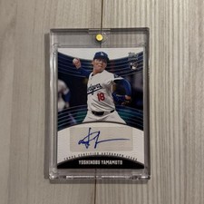 Yoshinobu Yamamoto topps autograph card autograph card 25 serial z123_1103