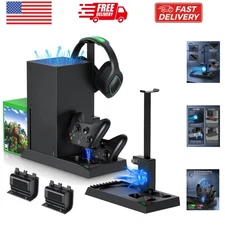 Cooling Fan & Charging Stand for Xbox Series X Console & Controller,Vertical ...