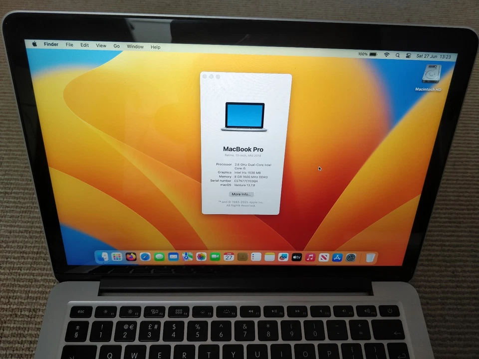 Apple MacBook Pro 13" 2014 · i5 · 8GB · 120GB, photo 4 of 5