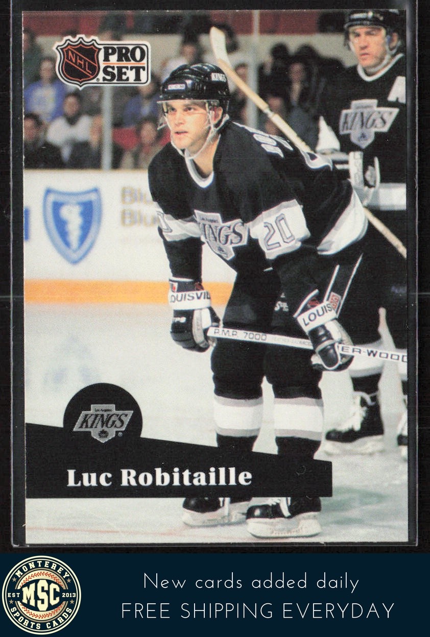 Luc Robitaille 1991-92 Pro Set #95 Los Angeles Kings