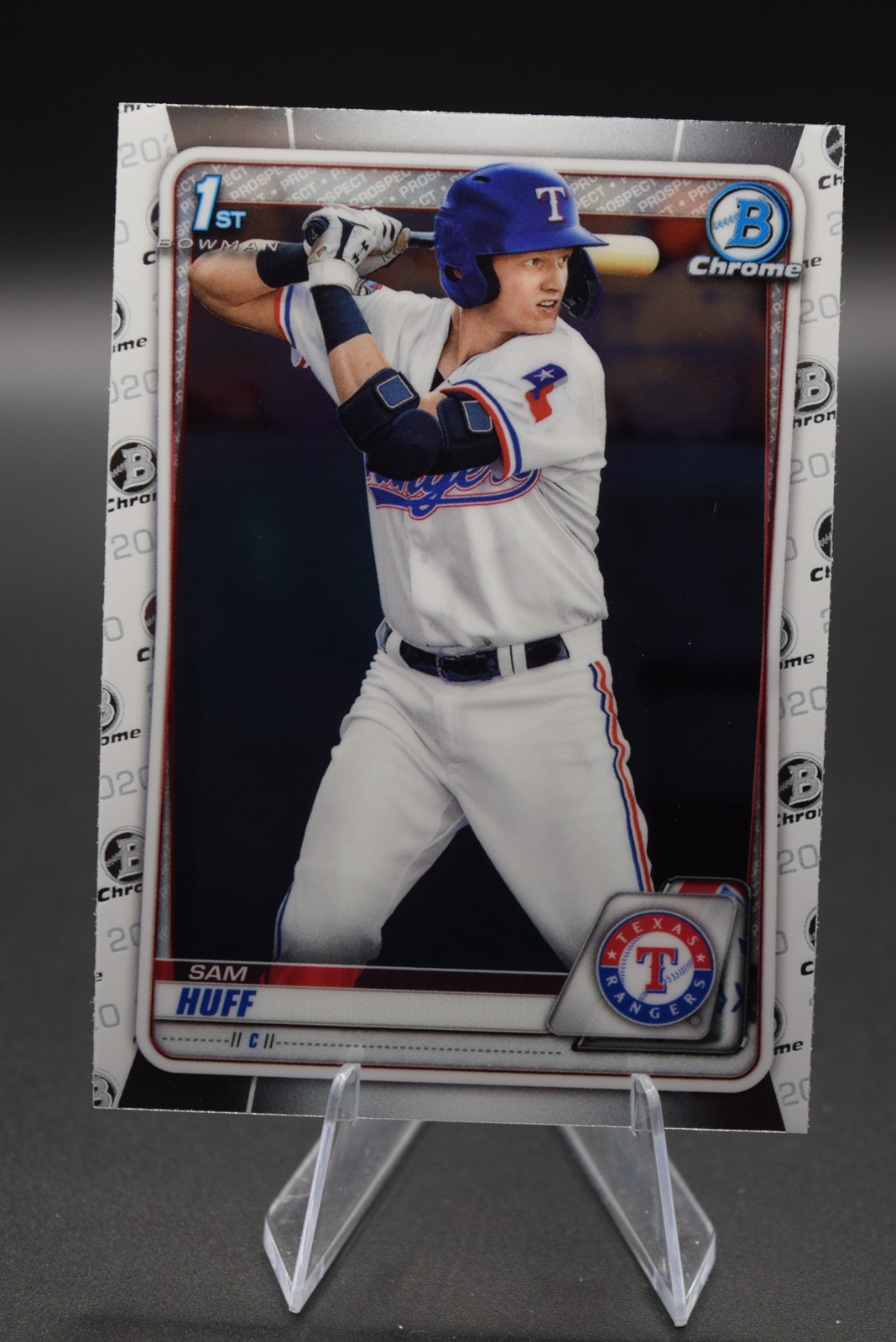 Sam Huff 2020 Bowman #BCP-33 Chrome Prospects Texas Rangers