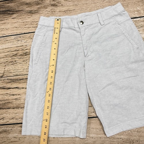 Lululemon Shorts Mens 34 Gray Chino Athletic 10“ Casual Stretch Lightweight - Picture 5 of 6