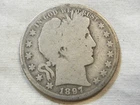 1897 O liberty barber silver half dollar coin
