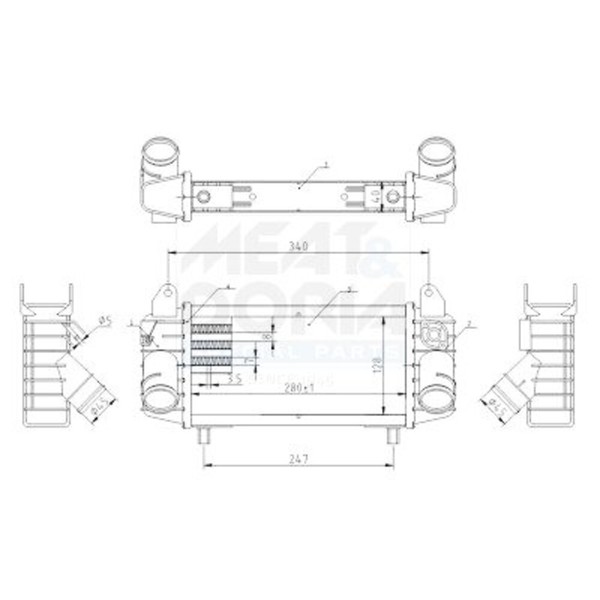 LadeluftküHler FüR Audi A2 8Z0 00-05 8Z0145804-image