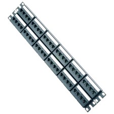 PANDUIT Cat6A Modular Patch Panel Kit 48 Port CPPKL6ATG48WBL