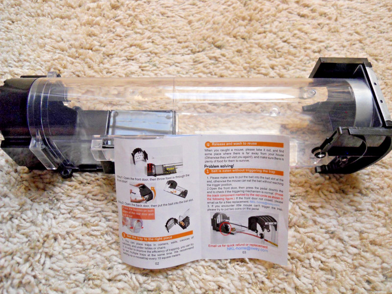 iiwhey humane mousetrap, no touch, no kill, reusable, brand new