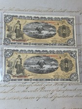 1914 Gobierno Provisional de Mexico Banknotes 1 Peso Lot of 2 SEQUENTIAL! UNC!🔥