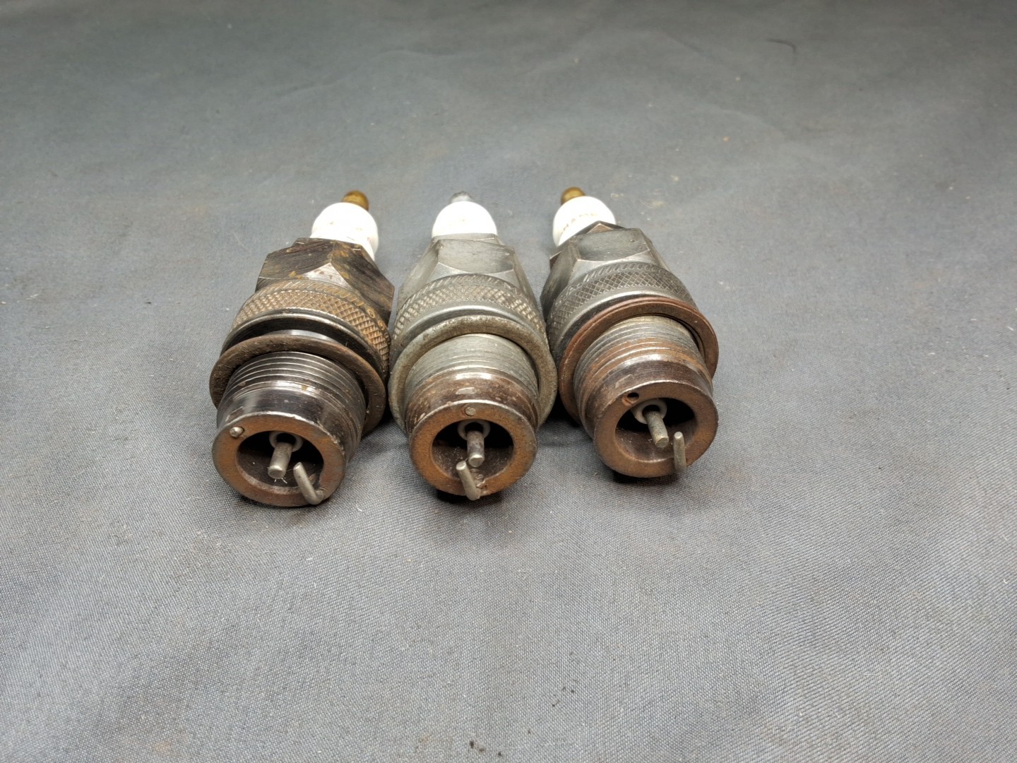 3 Champion 2 Com Spark Plug . Used, Clean, Good