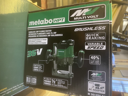 BRAND NEW Metabo HPT 36V MultiVolt Cordless Plunge Router | Tool Only ...
