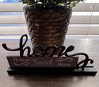 Home Sweet Home Freestanding Wood Tabletop Sign Rustic Rectangle 8 in Brown — photo 1