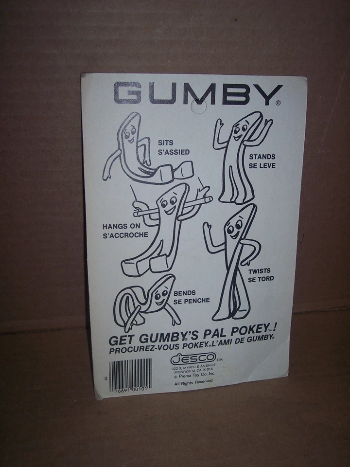 vintage 1980s Super-Flex Gumby Jesco brand new in the package - Image 2 of 2