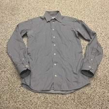 Eton Men's Slim Fit Long Sleeve Button Down Dress Shirt Sz 38 Neck 15 Stripe