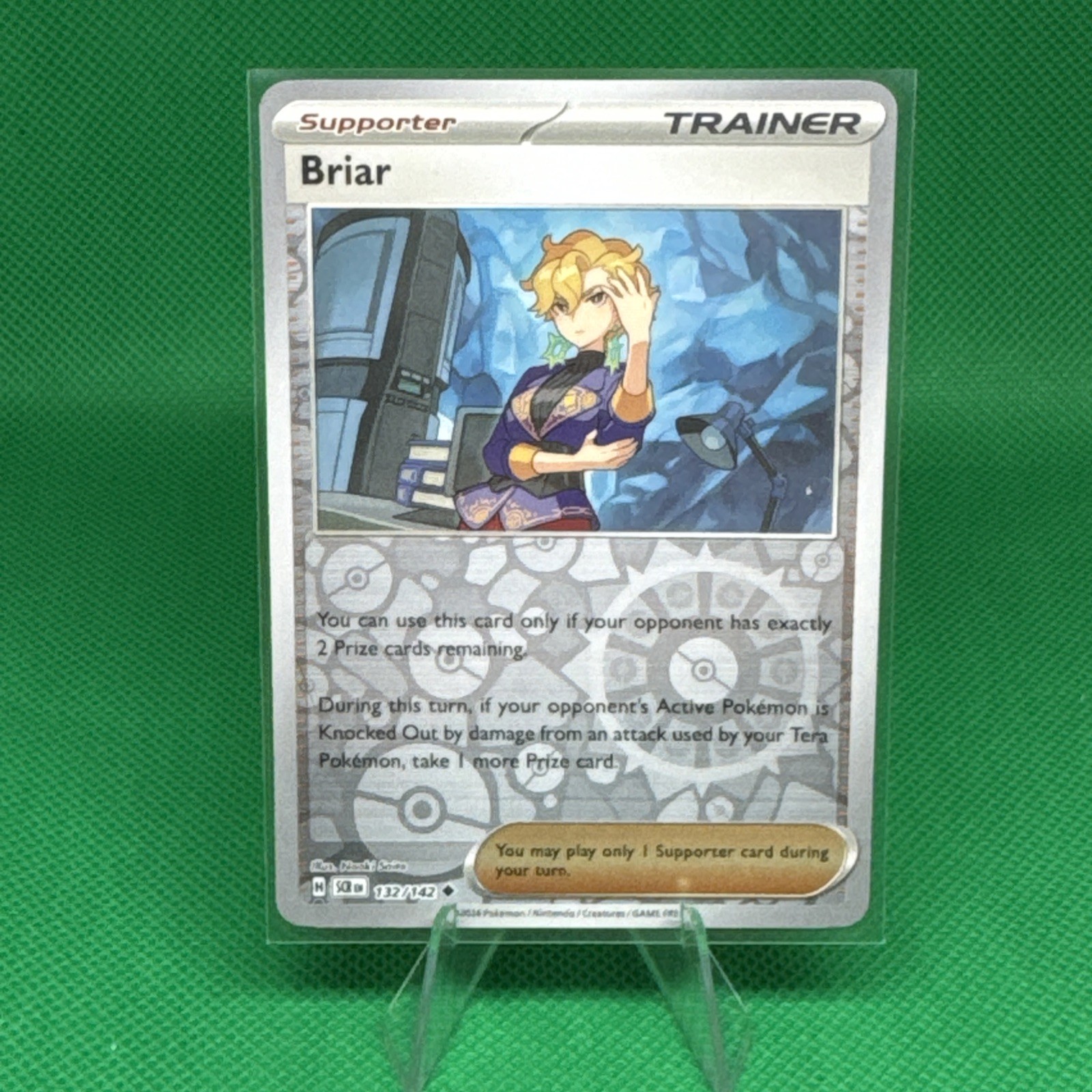 Briar 132/142 Reverse Holo Trainer Card Stellar Crown Pokemon TCG NM Near Mint 