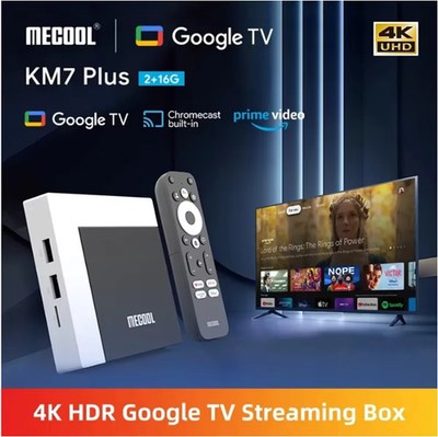 MECOOL KM7 Plus TV Box Android 4k Google Certified NETFLIX 2GB DDR4 16GB S905Y4