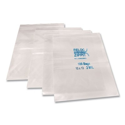 BagCo MGZ2P1013 Zippit 10'' x 13'' 2 mil Resealable Bags - CLR (1000/CT) New