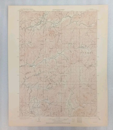 Topo Map Riddles Oregon ORIGINAL RIDDLES OREGON OR GEOLOGICAL SURVEY TOPO MAP TOPOGRAPHICAL ...