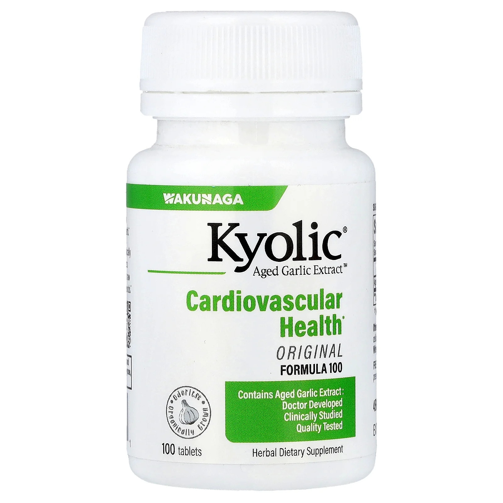 Aged Garlic Extract™, Cardiovascular Health, Original, Formula 100, 100 Tablets