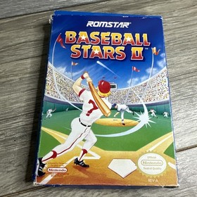 Nintendo NES Baseball Stars II 2 Box Game Authentic Tested