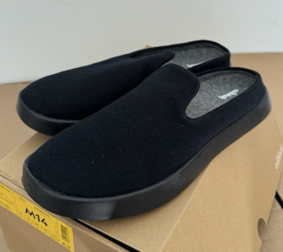 NEW ALLBIRDS WOOL LOUNGER MULE SLIP ON SHOES NATURAL BLACK  display picture 2
