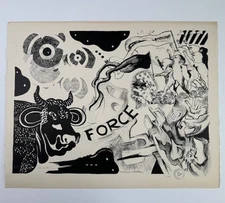 Nicolás García Uriburu French Student Protest Lithograph May 1968