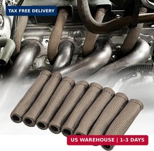 8 PCS Spark Plug Wire Heat Shield Sleeve Wrap for Ls1/Ls2 Sbc Bbc 350 454  Spar