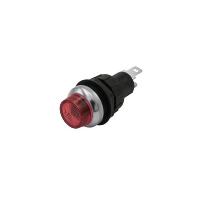 Super Red Indicator Light, 7/8 Diameter, 9/16 Lens, Each Dunebuggy & VW