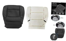  Driver or Passenger Side Bottom Replacement Perforated Leather Seat Black