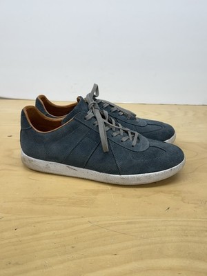 Beckett Simonon Reid Sneakers Mens 10.5 Blue Gray Suede Low Top