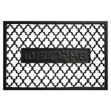102752436 Rubber Welcome Paw Doormat, 24" x 36"