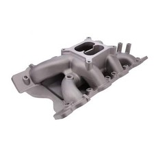 351c 5.8 Carb Intake Manifold Dual Plane Aluminum For Ford Cleveland V8 - Satin