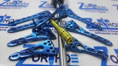 ORTHO ZE Distal Radius Volar Locking plates 2 to 5 holes L &R & screws Set of 86 pcs TT
