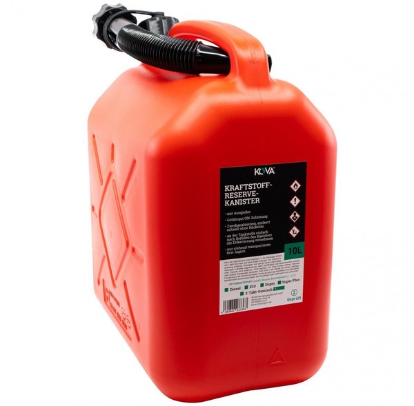 Benzinkanister Rot 10L Reservekanister Kanister Un-Zulassung-image