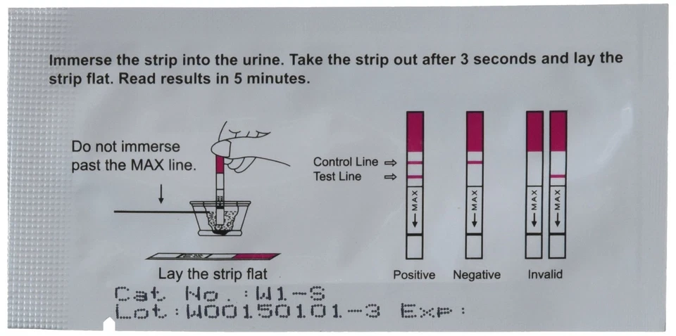 Tiras reactivas HCG para embarazo WONDFO (25/10/50) Foto 3 de 3
