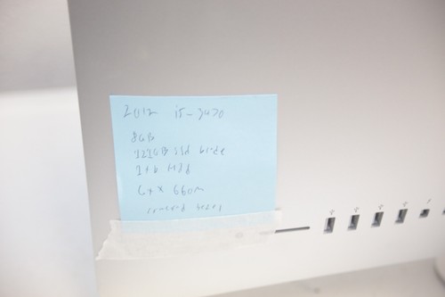27" Apple iMac 2012 I5-3470 3.2GHZ 8GB RAM 120gb SSD 1TB HDD GTX 660M CRACK 911 - Picture 16 of 16