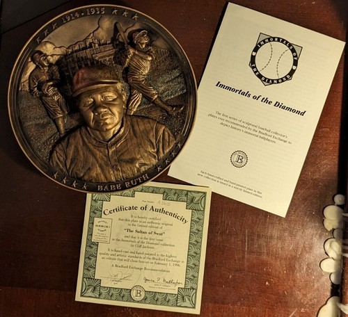 BradEx Immortals of the Diamond Collection 3D Babe Ruth Platte COA Original - Bild 8 von 11