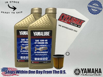 Cyclemax Full-Synthetic Yamalube Oil Change Kit fits 2021-2025 Yamaha YZ450